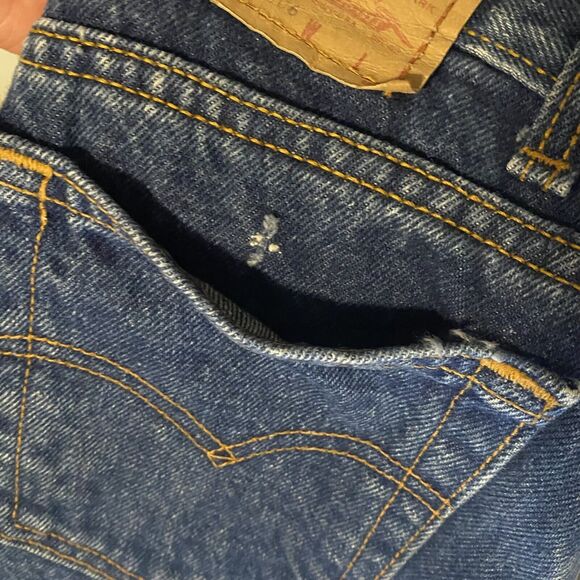 Vtg Levis 505 Jeans Womens 8 (25x29) High Waist Denim Red Tab Medium Wash USA - Picture 15 of 16